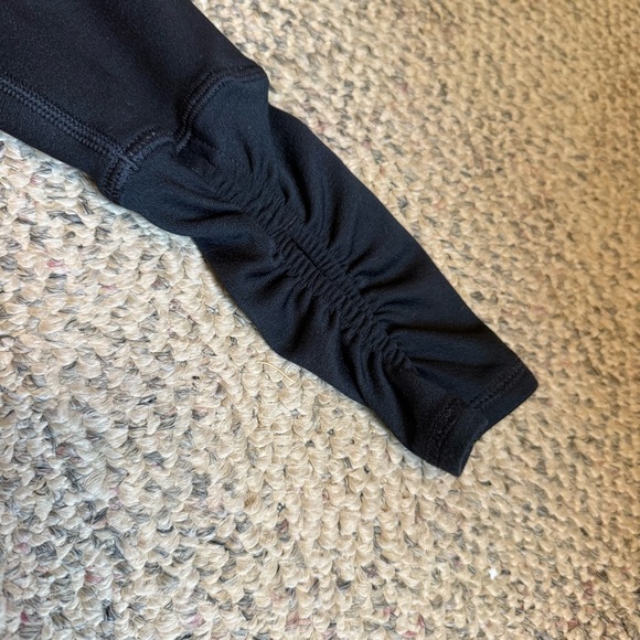 Calia Black Funnel Cowel Neck Long Sleeve Thumb Hole Athleisure Pilates Small - Picture 5 of 10
